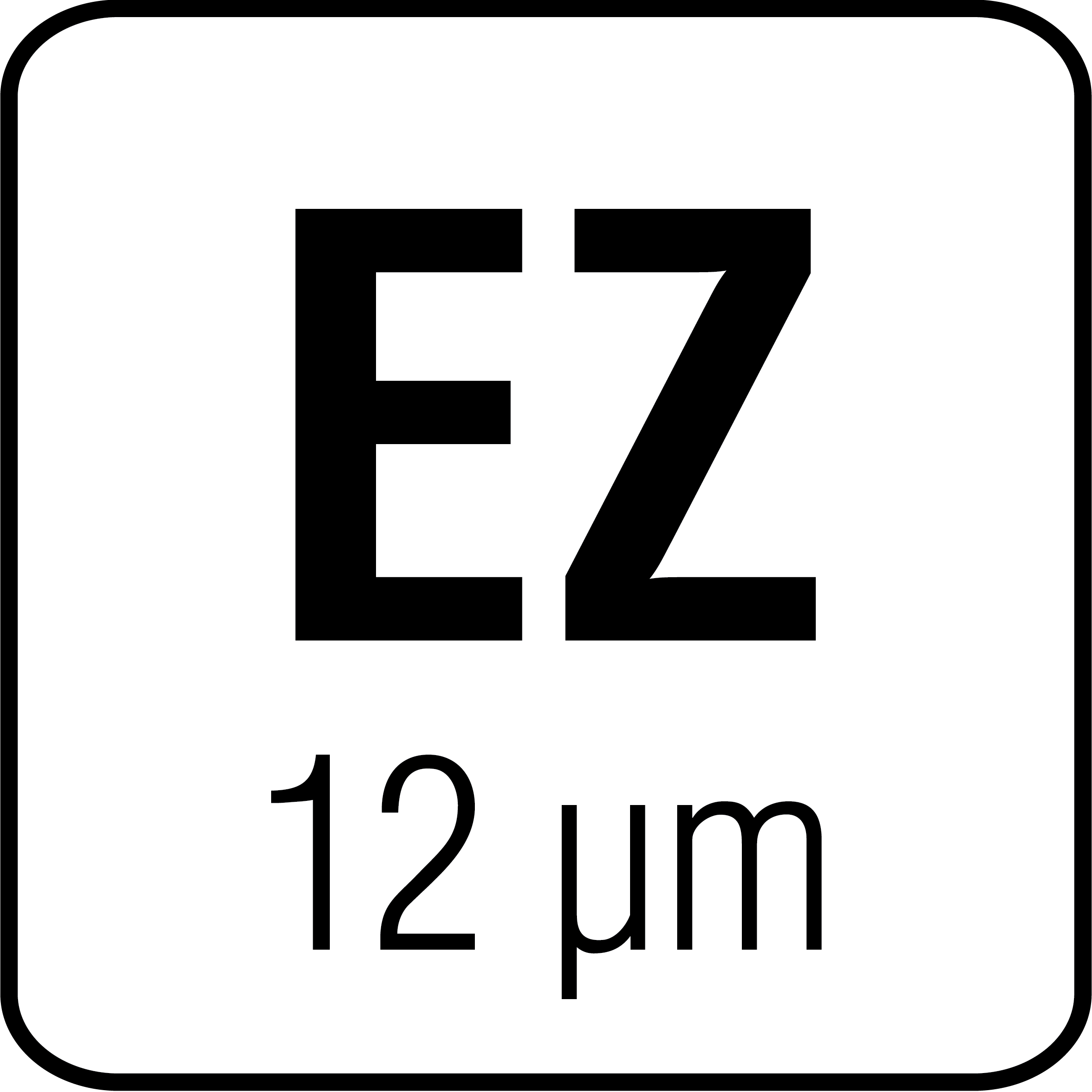 Acier électrozingué 12µm