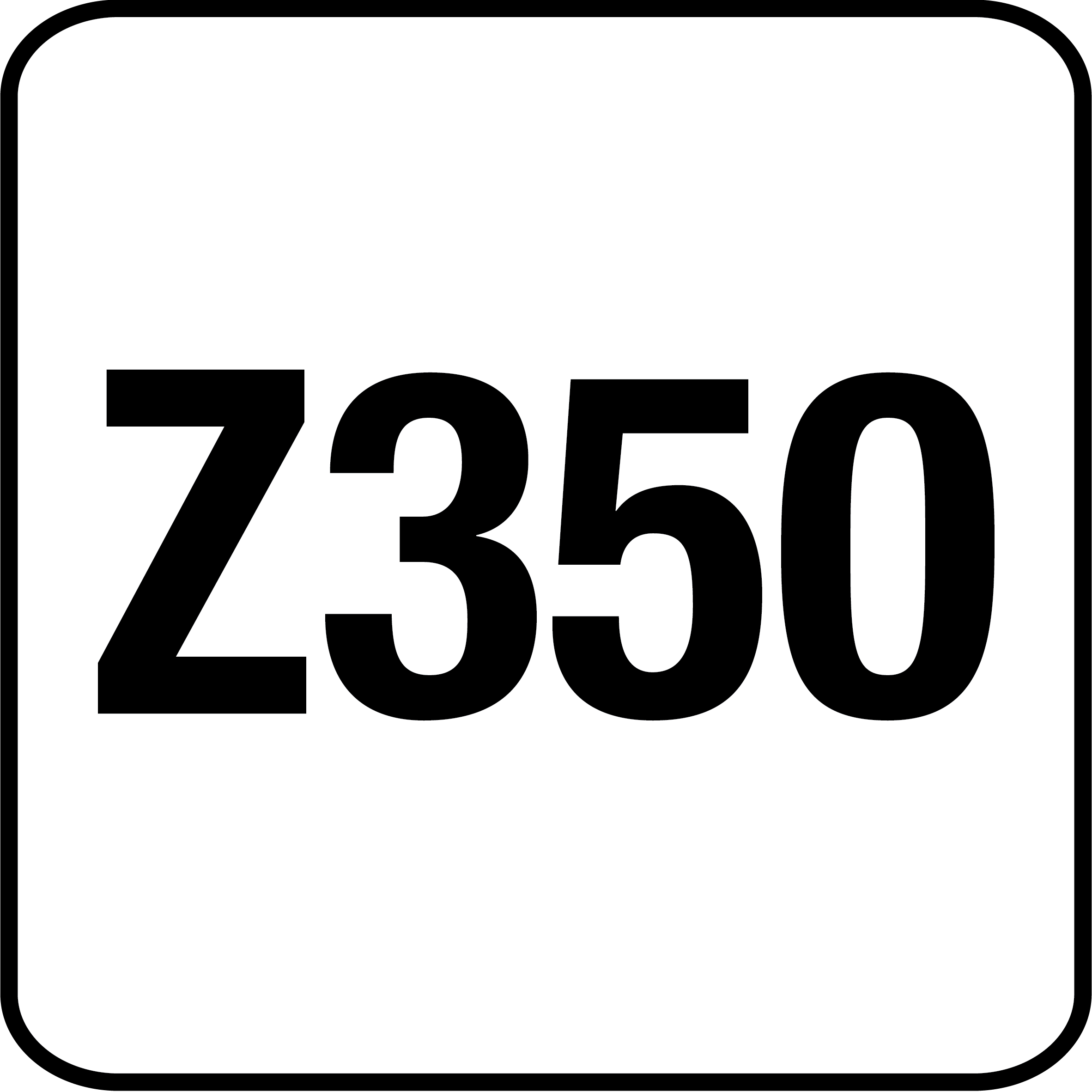 Acier galvanisé Z350