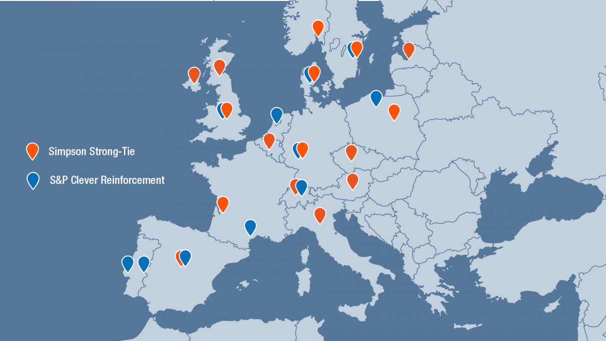 Simpson Strong-Tie Implantations, Europe Simpson Strong-Tie Implantations, Europe