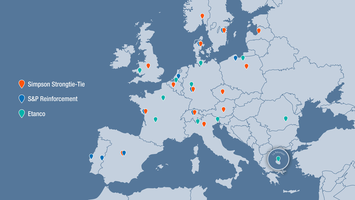 Simpson Strong-Tie Implantations, Europe Simpson Strong-Tie Implantations, Europe