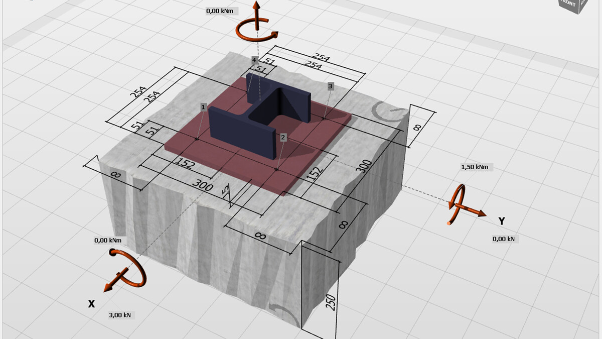 Extrait du logiciel Anchor Designer™