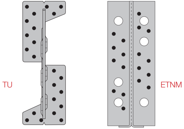Etrier clouage poutre
