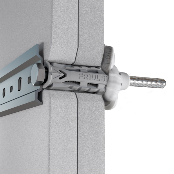 Cheville X1-EVO-L sur double plaque de plâtre