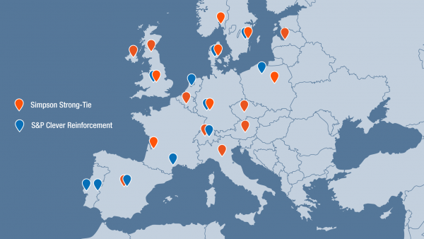 Simpson Strong-Tie Implantations, Europe