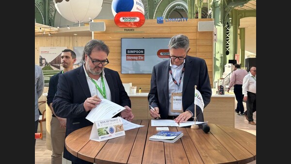 Signature du partenariat entre Simpson Strong-Tie et Bouygues Construction