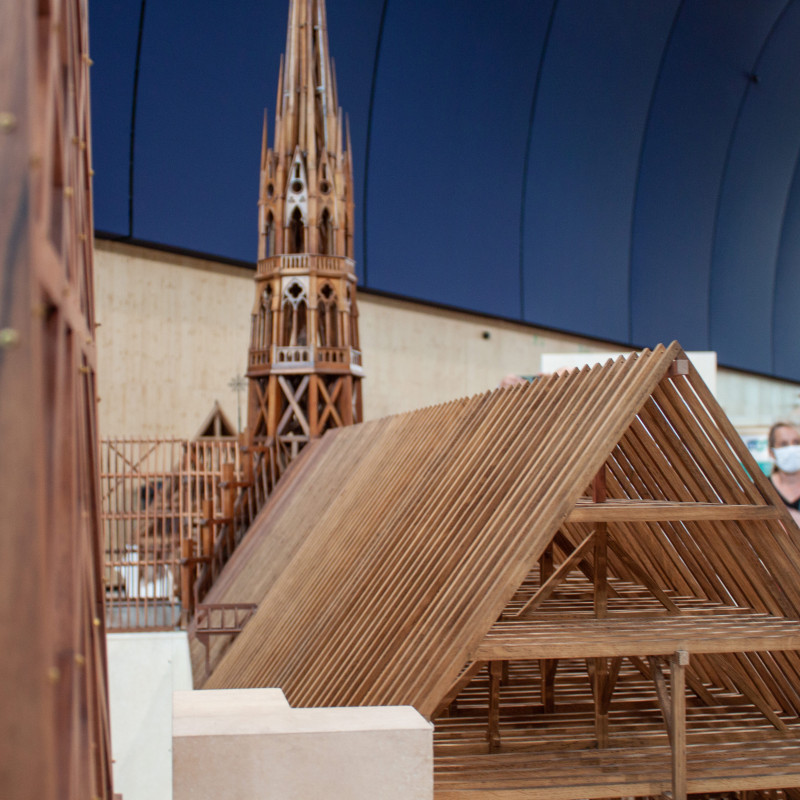 Maquette Charpente Notre Dame de Paris - Forum Bois Construction