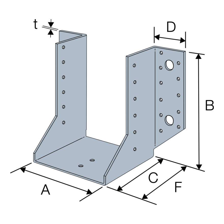 Sabot à ailes extérieures - SAE-SAEL | Simpson Strong-Tie